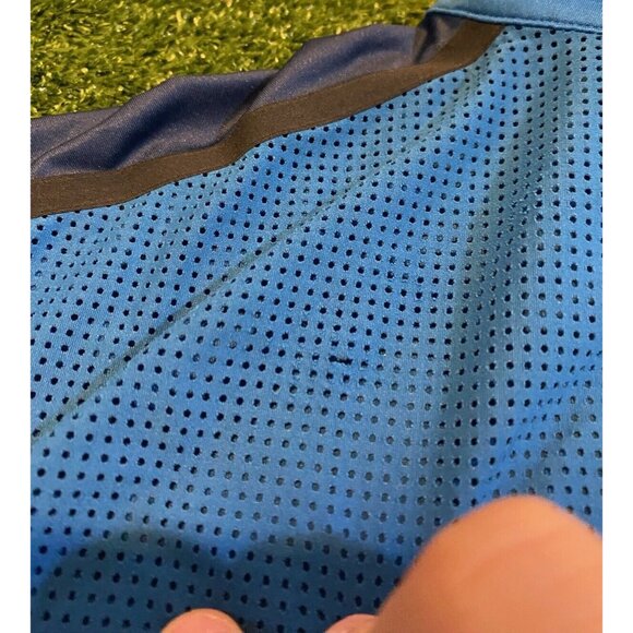 Nike shirt mens large blue black tiger woods collection oakmont polo stretch 26 - Picture 8 of 10